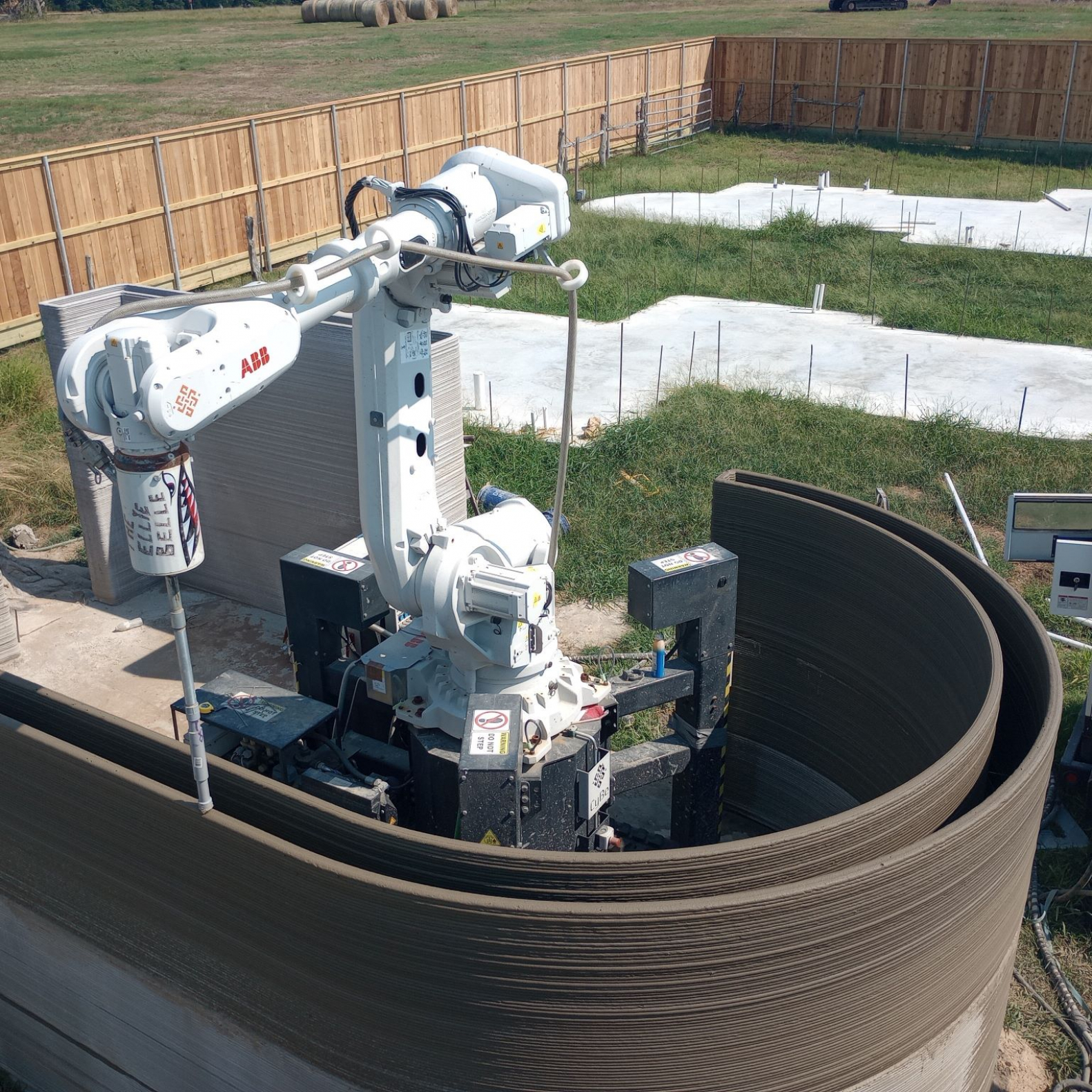 3D printer beings used in construction