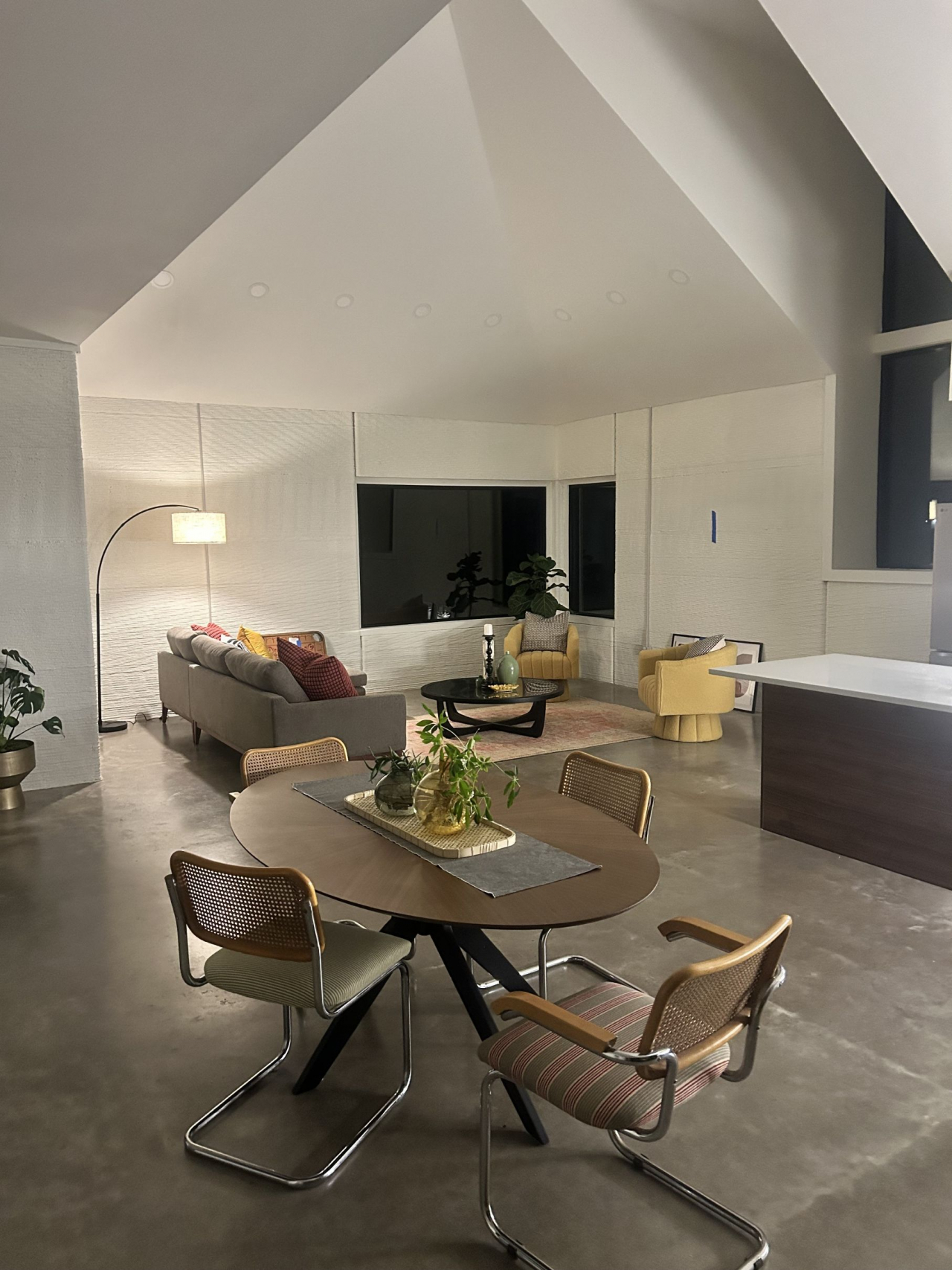Inside of 3d printed home by Hive 3D